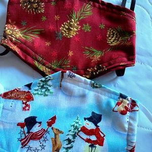 Holiday hand made masks!